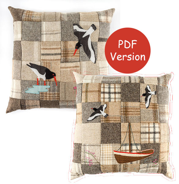 Oyster Catcher Cushion Pair Downloadable Version