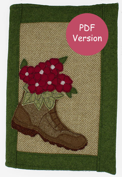 Daisy Roots, Garden Journal Book Cover Downloadable Sewing Pattern