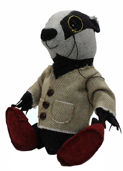 Billy Badger Character Doll Sewing Pattern 