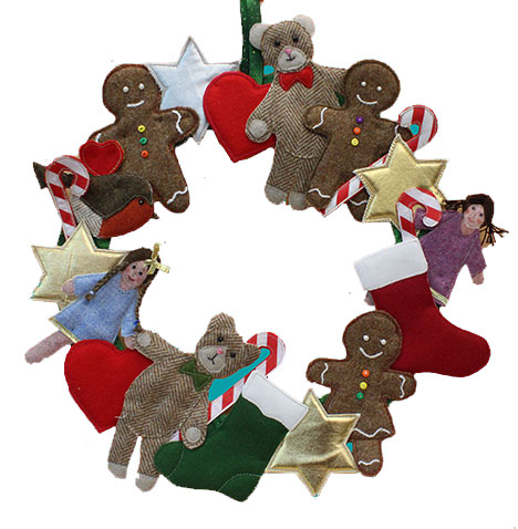 Welcome to our house Wreath Sewing Pattern