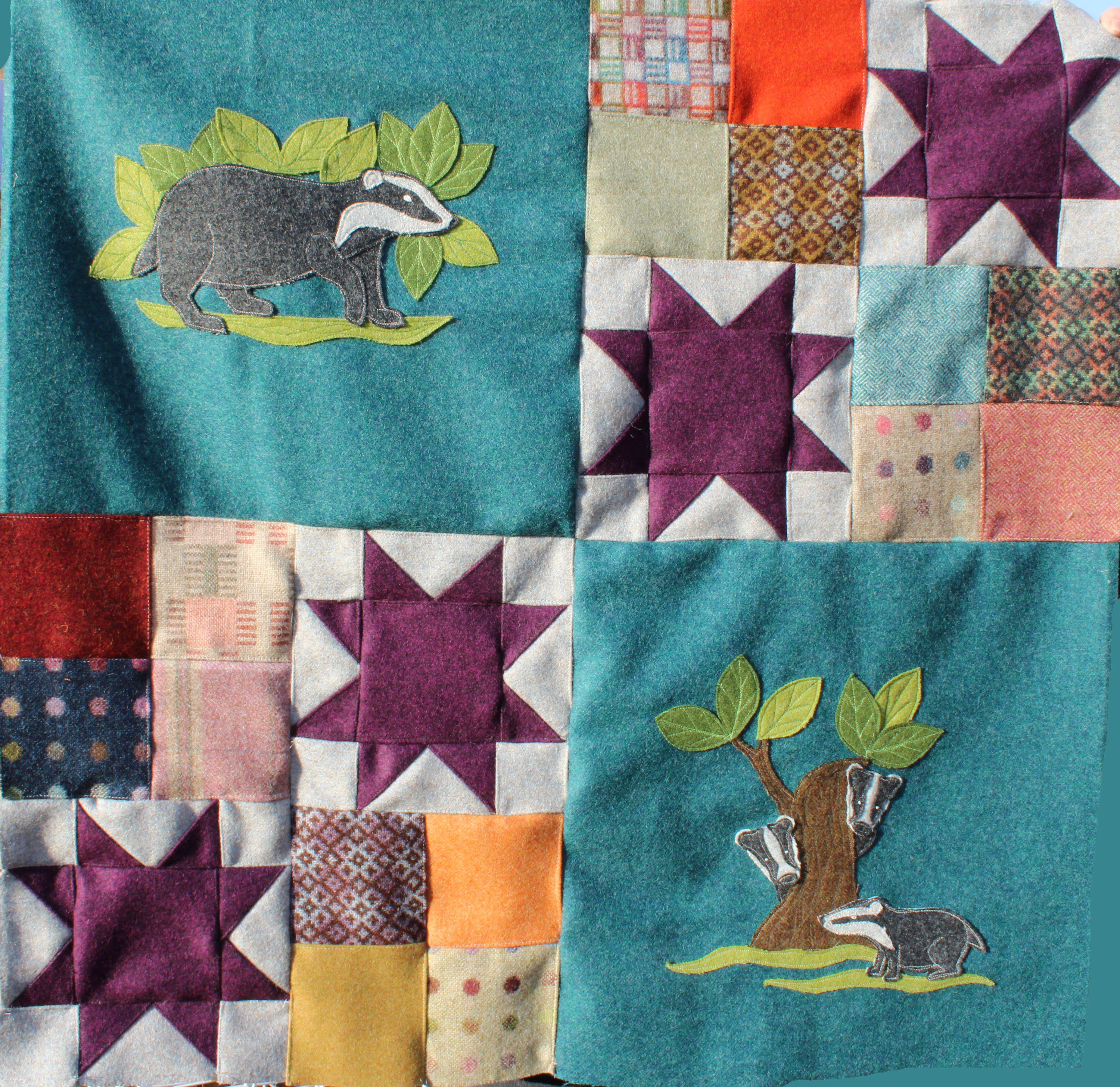 Set the Scene, Badger throw, Sewing Pattern