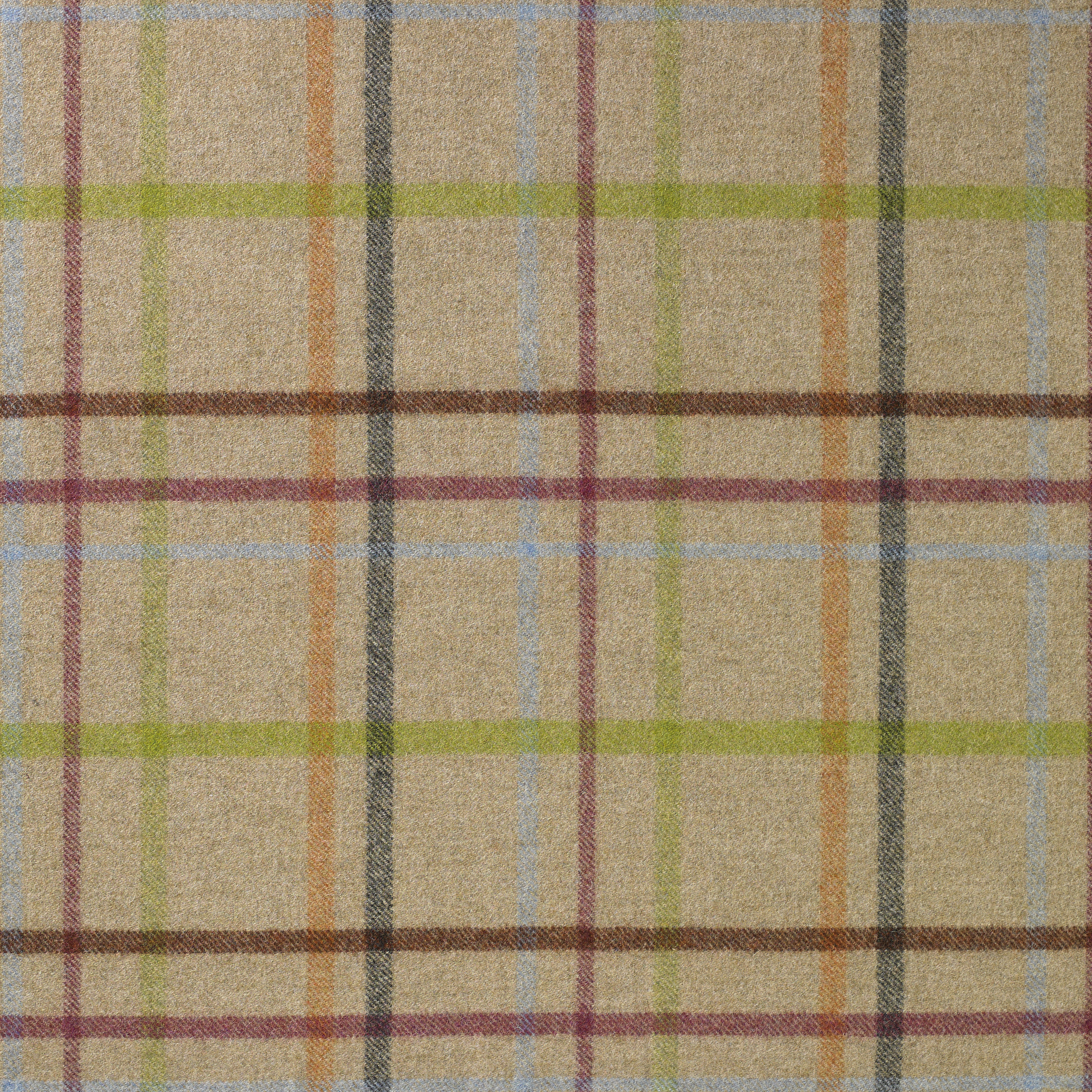 Multicheck Beige, British Wool Tweed Fat Quarter