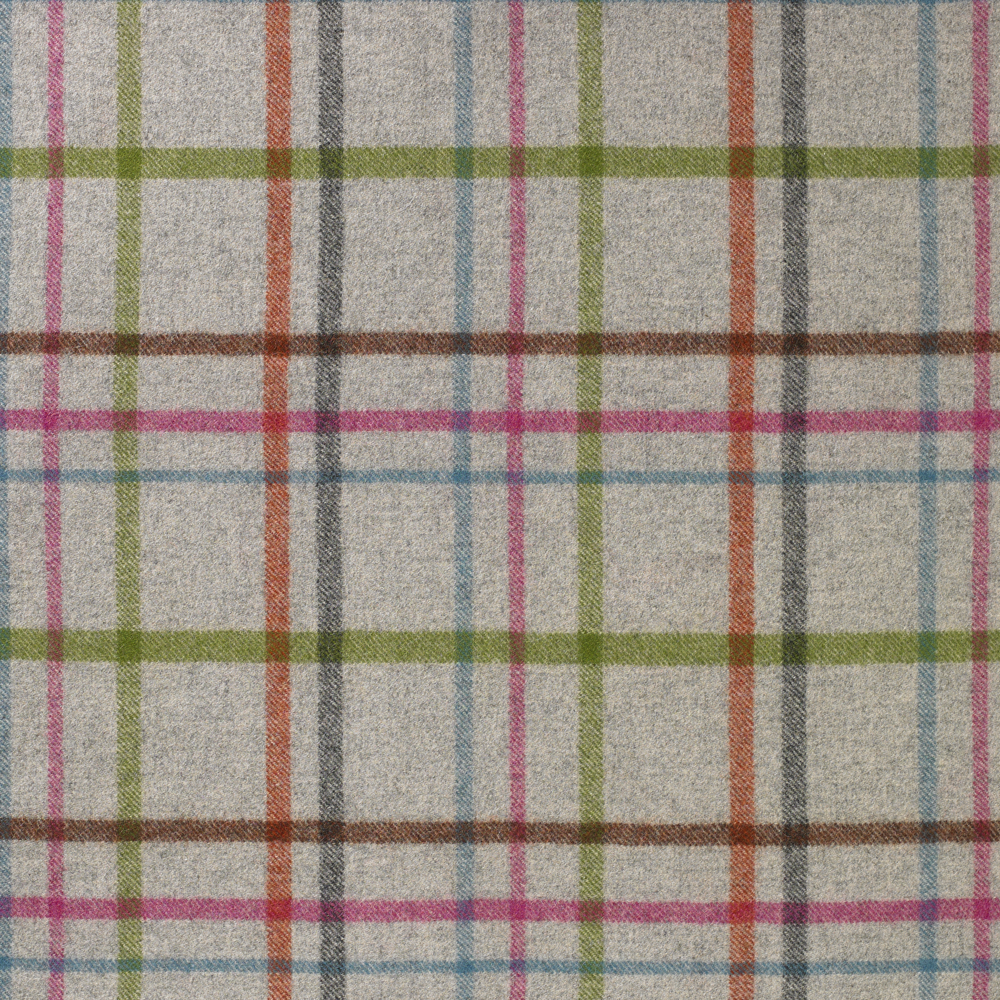 Multicheck Grey, British Wool Tweed Fat Quarter