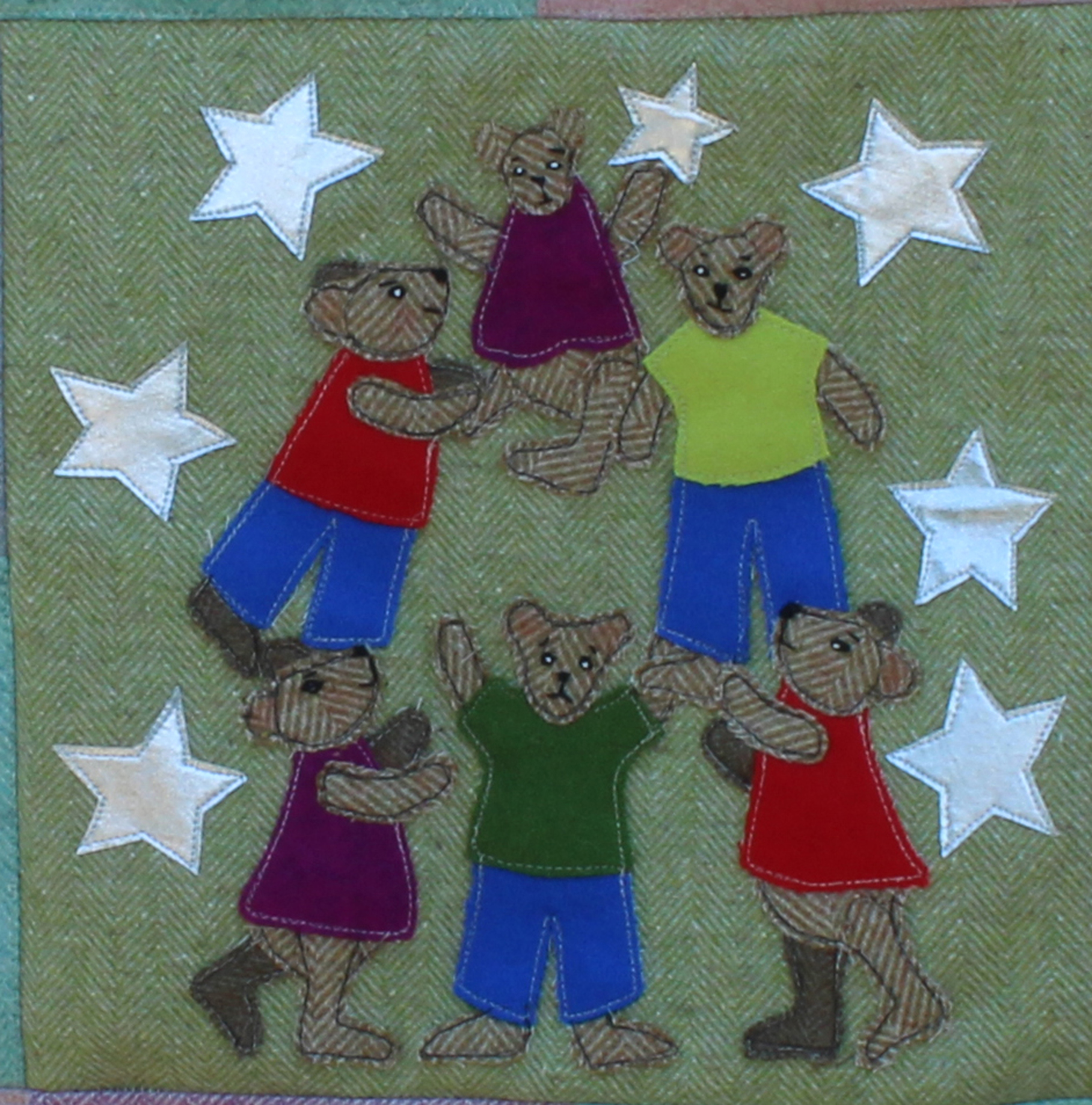 Tumbling Teds Lap Quilt Throw Sewing Pattern
