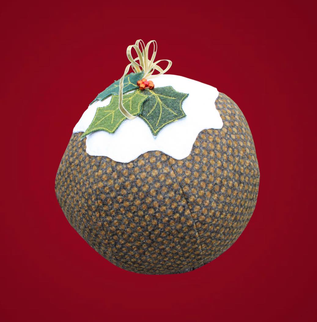 Christmas Pudding Doorstop, sewing pattern