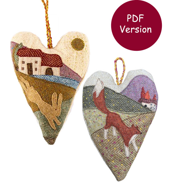 Curious Fox and Hare of Hearts Downloadable Sewing Pattern