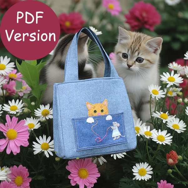 Surprise Tote Bag  Downloadable Sewing Pattern 