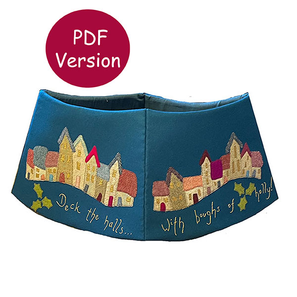 Deck the Halls Tree Skirt, Sewing Pattern Downloadable Version 