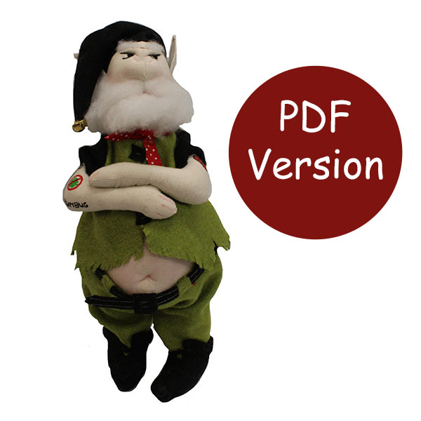 Moody, Christmas Character Doll Downloadable Sewing Pattern  