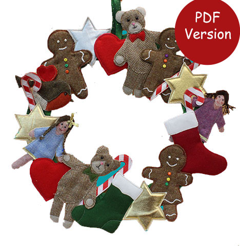Welcome to our house Wreath Sewing Pattern Downloadable Version 