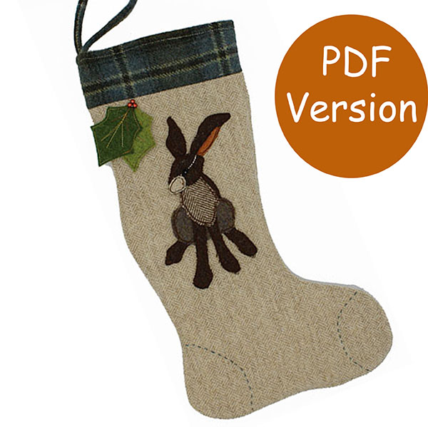 The Woodland Stocking Sewing Pattern Downloadable Version 