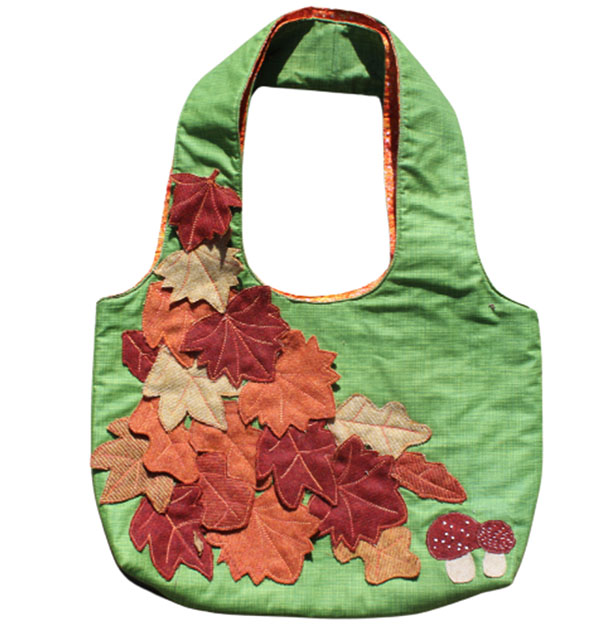 Autumn Leaves Hobo Slouch Bag Sewing Pattern 