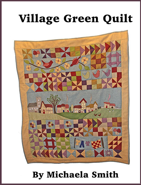 Village Green patchwork quilt sewing pattern, instruction book