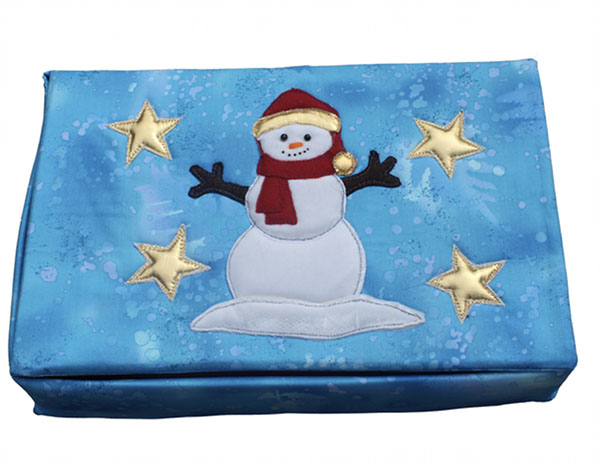 Snowman Christmas Eve Box Sewing Pattern 