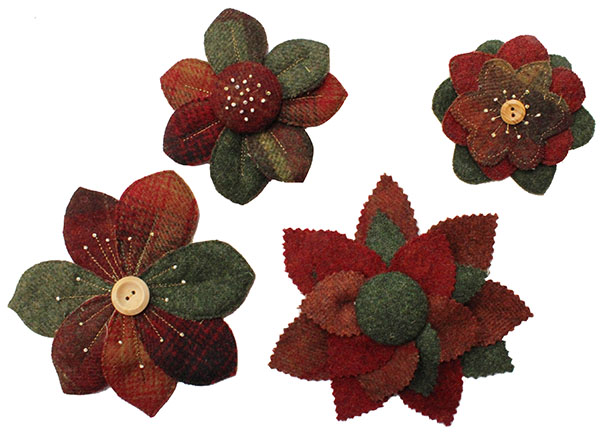 Country Brooches Sewing Pattern  