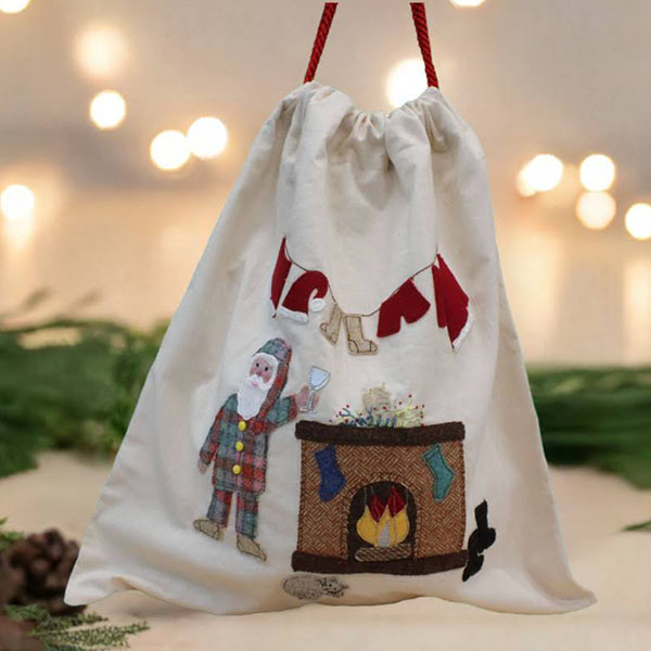 'Jama Time, Christmas Pyjama Bag sewing pattern