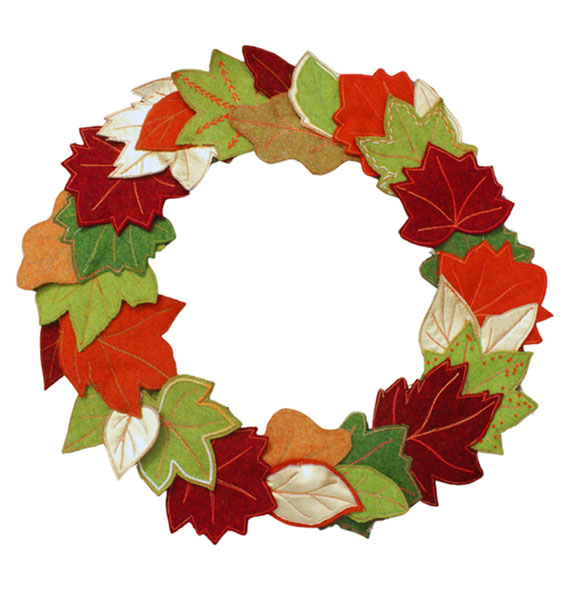 Crown of Leaves Wreath Sewing Pattern