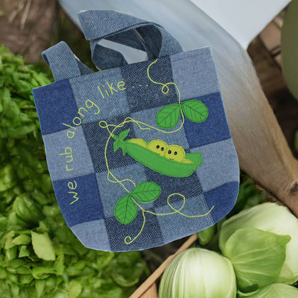 Poddy Peas Tote Bag Sewing Pattern
