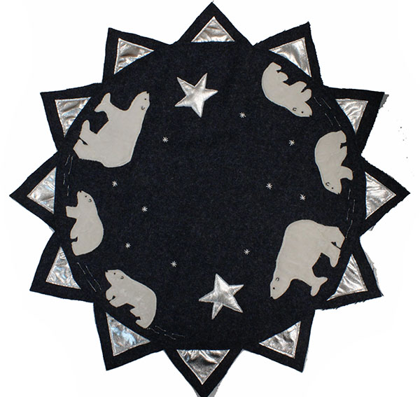Polar Bear Candle Mat Sewing Pattern