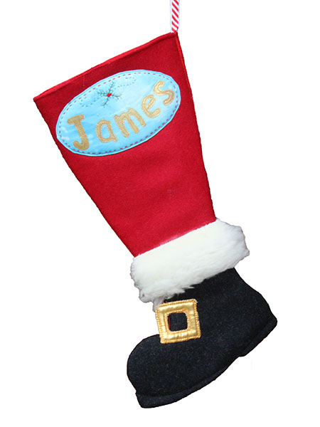 Santa's Boot Stocking Sewing Pattern
