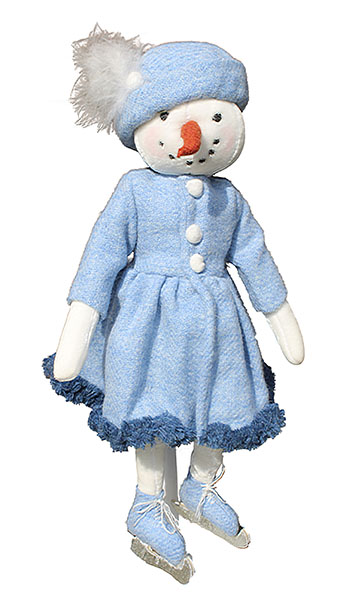 Skatey sue, Snowgirl Character Doll Sewing Pattern 