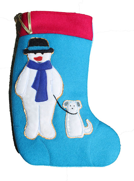 Snowman Stocking Sewing Pattern 