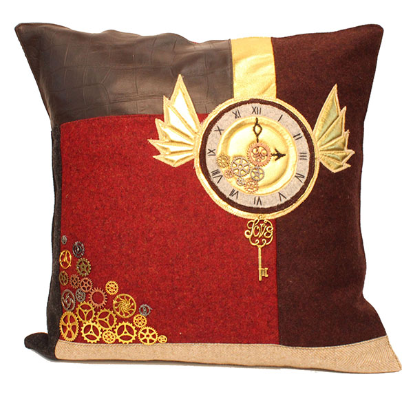 Time flies, Steampunk Cushion Pattern