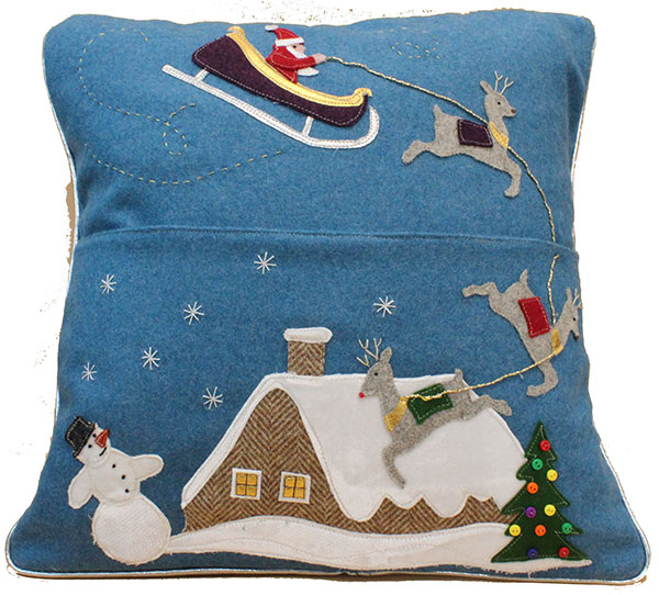 Twas the Night Before Christmas, tablet/book cushion sewing pattern