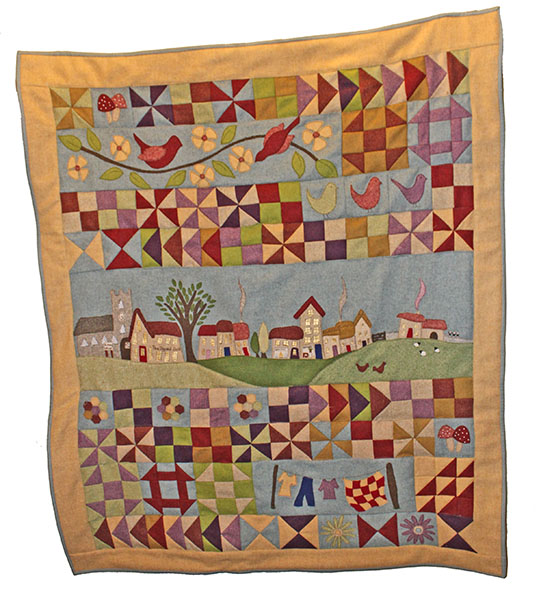 Village Green row by Row, Block of the Month patchwork quilt kit