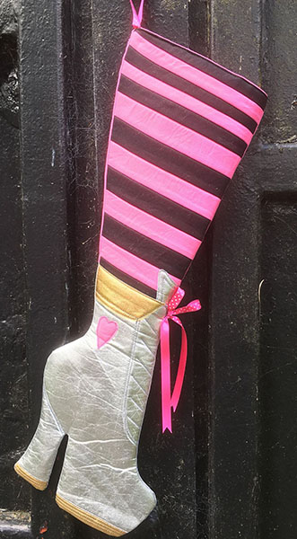 Christmas Rock and Roll, Christmas Stocking Sewing Pattern
