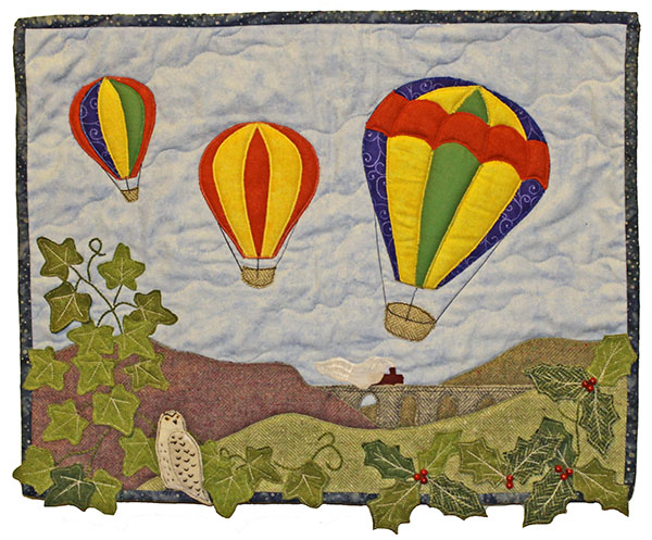 Ey Up and Away, Wall Hanging Sewing Pattern