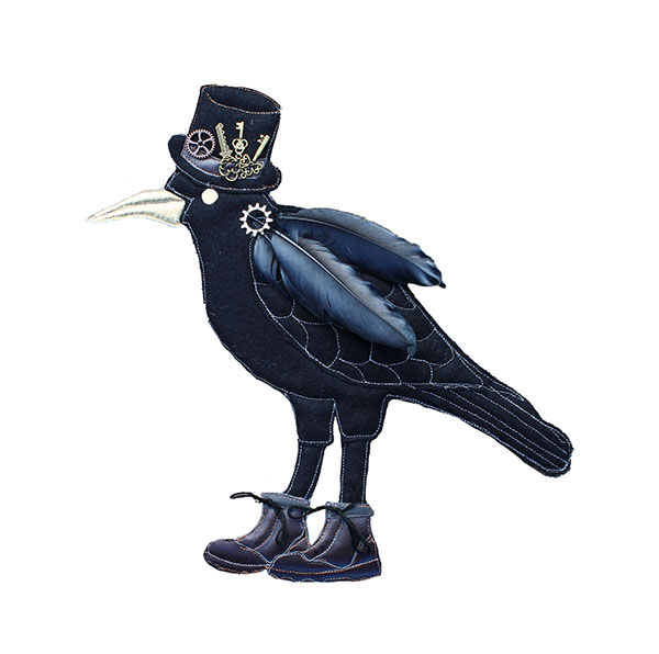 Mr Blot, Crow Wall Hanging Sewing  Pattern
