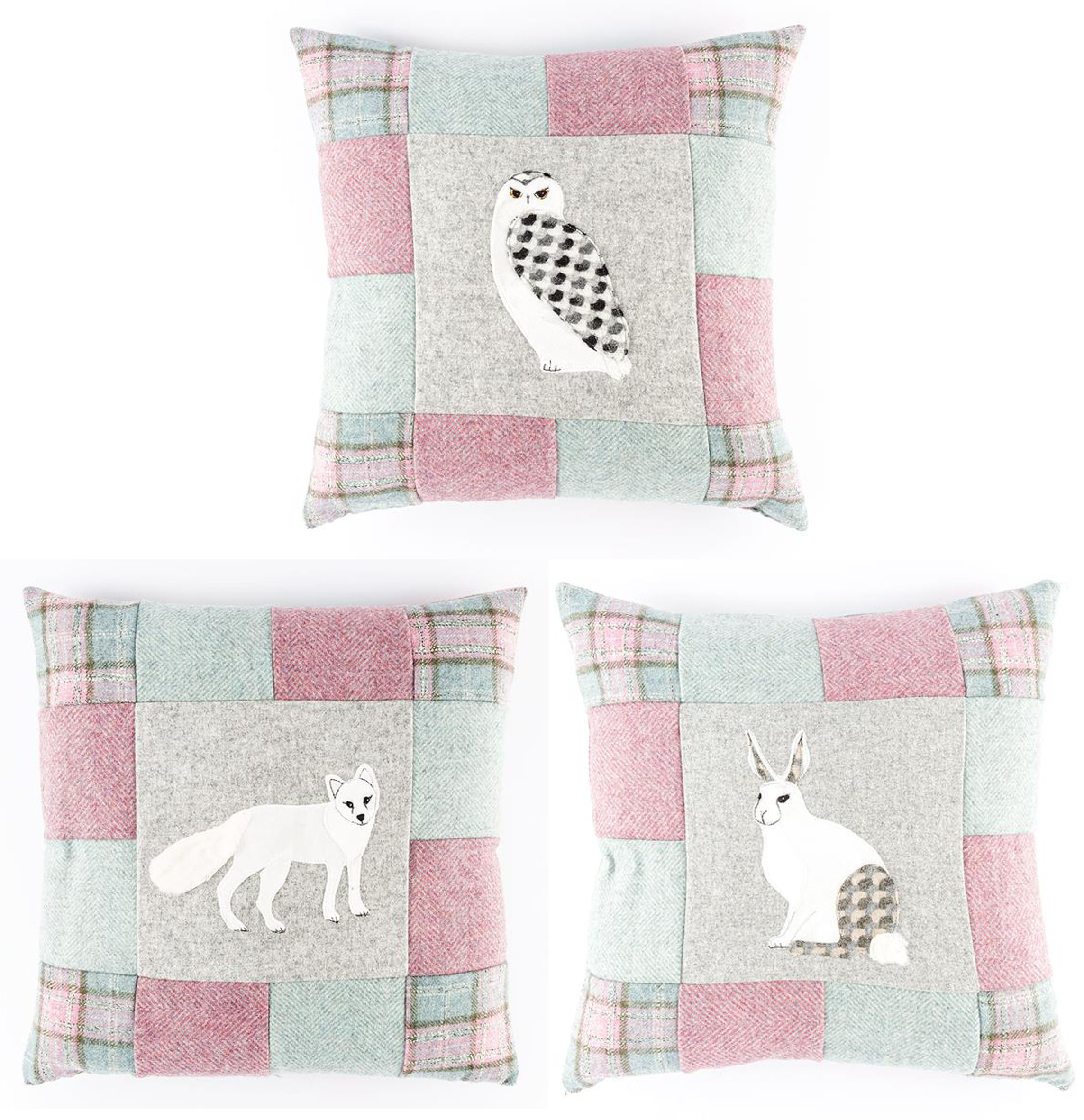 Snow Friends patchwork Cushion Sewing Pattern
