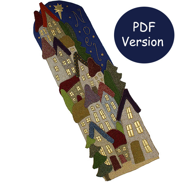 Noel, Wall Hanging Sewing Pattern Downloadable Version 