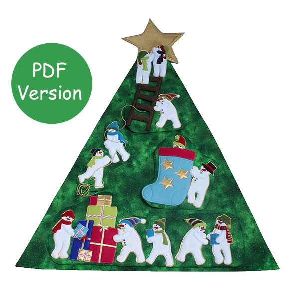 Trim Up North Christmas Decorations, Downloadable Sewing Pattern 