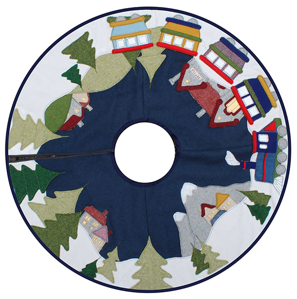 Fast Track to Christmas, Tree Skirt Sewing Pattern 
