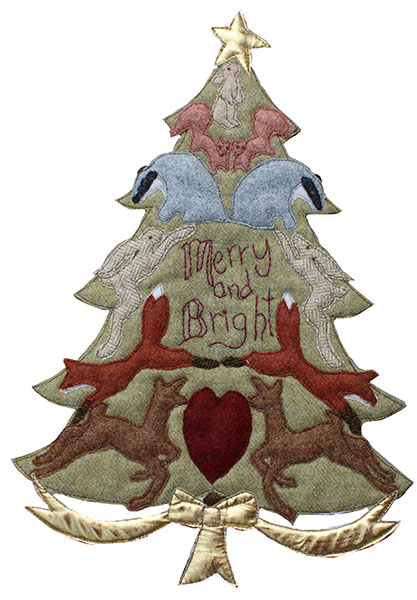 Merry and Bright Christmas Tree Sewing Pattern